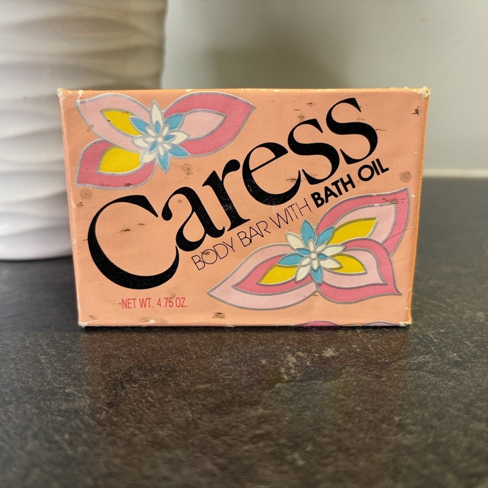 70/80s Caress Body Bar Bath Oil Full Size 4.75 oz Bar Soap Original SEALED
